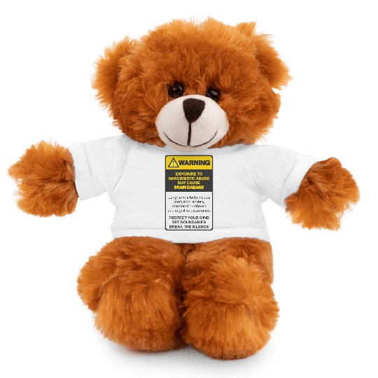 Warning Stuffed Animals With Tee