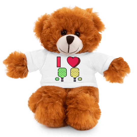 I LOVE PICKLEBALL #1 Stuffed Animals With Tee
