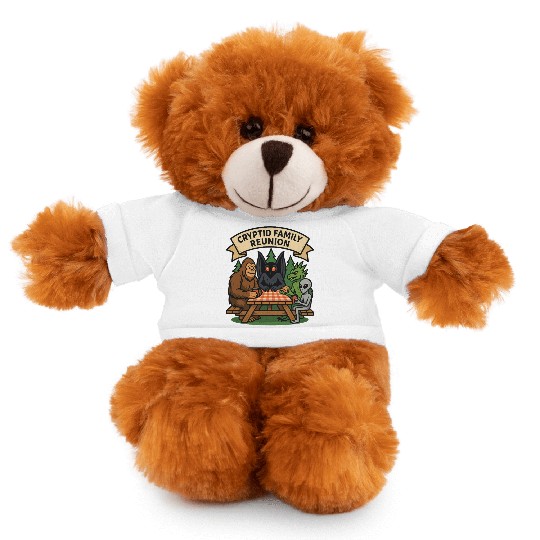 Cryptid Family Reunion Stuffed Animals With Tee
