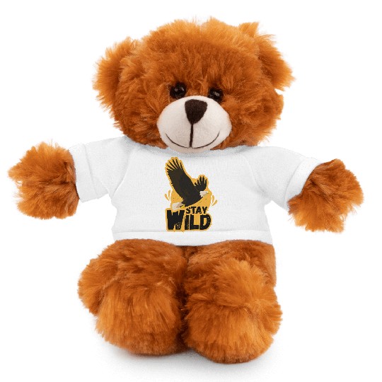 Eagle with Stay Wild Message Stuffed Animals With Tee