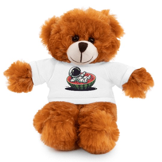 Playful Astronaut on Watermelon Slice Stuffed Animals With Tee