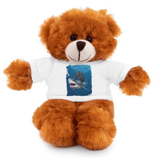 Funny Meme I Love Shark I Love Gorilla Weird Stuffed Animals With Tee