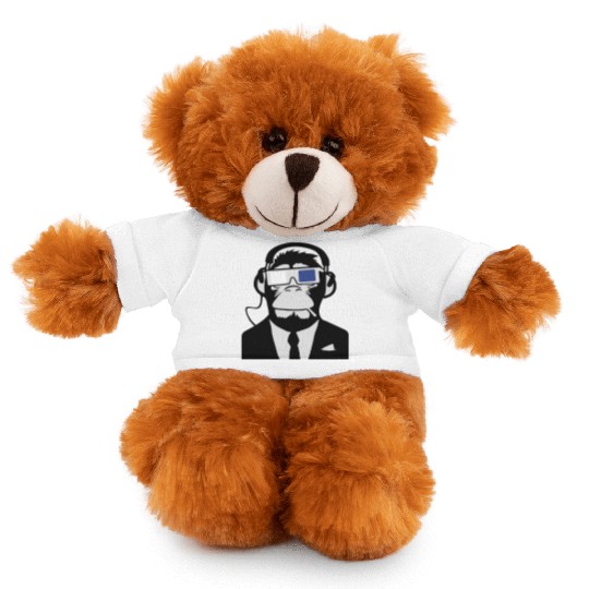 3D Ape Monkey Club Electro Motive Headphones Stuffed Animals With Tee