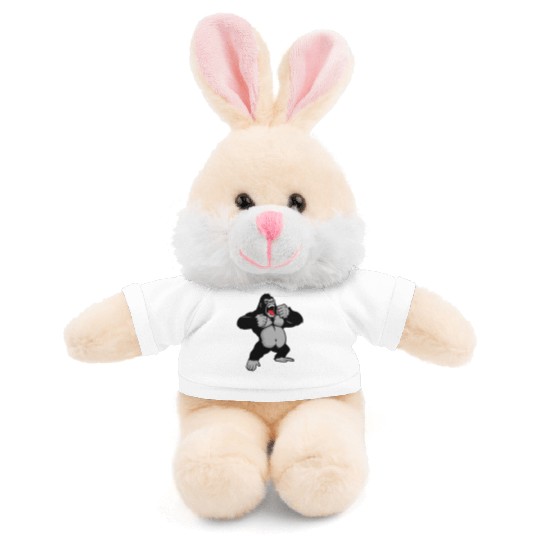 Gorilla Standing, Gorilla Face, Monkey, Ape, Stuffed Animals With Tee