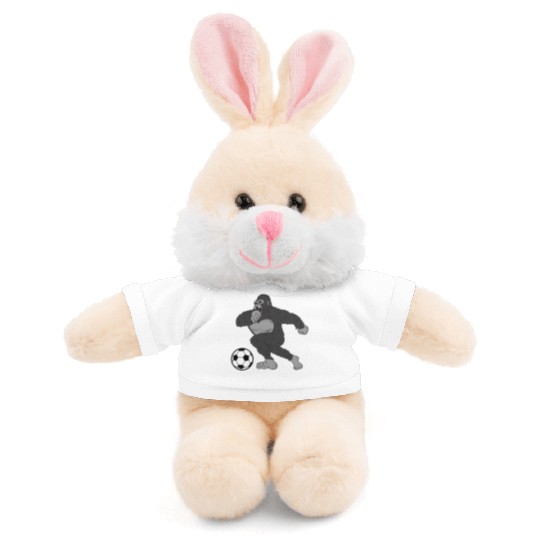 Gorilla Mokey Ape Soccer Player Gift & Present Stuffed Animals With Tee