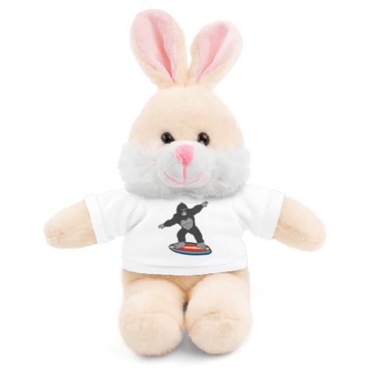 Gorilla Mokey Ape Surfing Surf Gift & Present Stuffed Animals With Tee