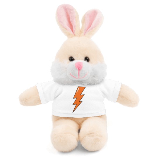 Lightning Bolt, orange lightning, electric Stuffed Animals With Tee