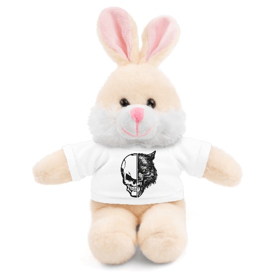 skull and wolf Stuffed Animals With Tee
