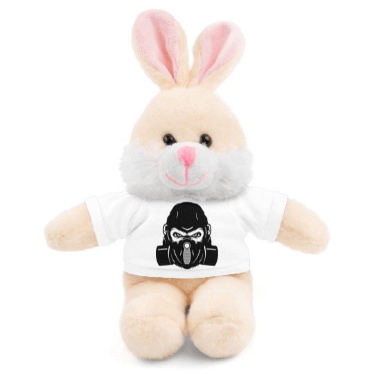 gorilla with gas mask Stuffed Animals With Tee