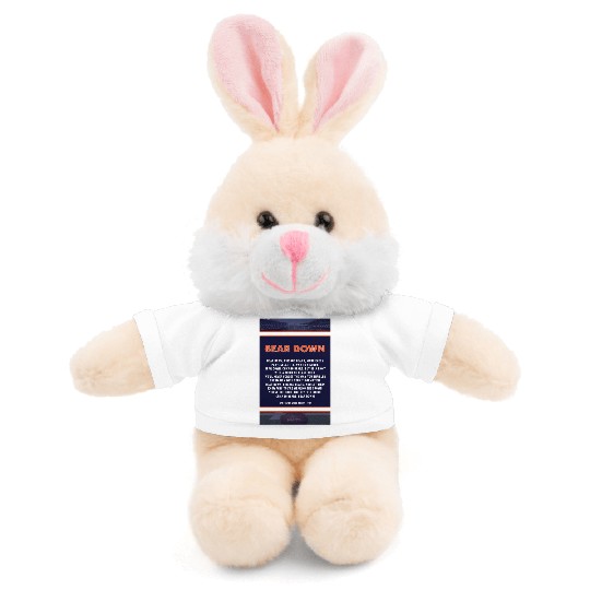 Bear Down Lyrics Poster Stuffed Animals With Tee