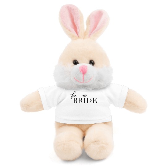 The Bride - Wedding Party Engaged Bachelorette Stuffed Animals With Tee