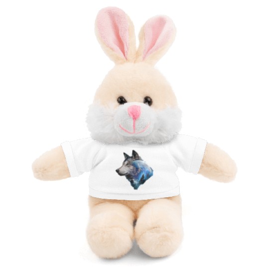 Wolf Moon Forest View Nature Stuffed Animals With Tee