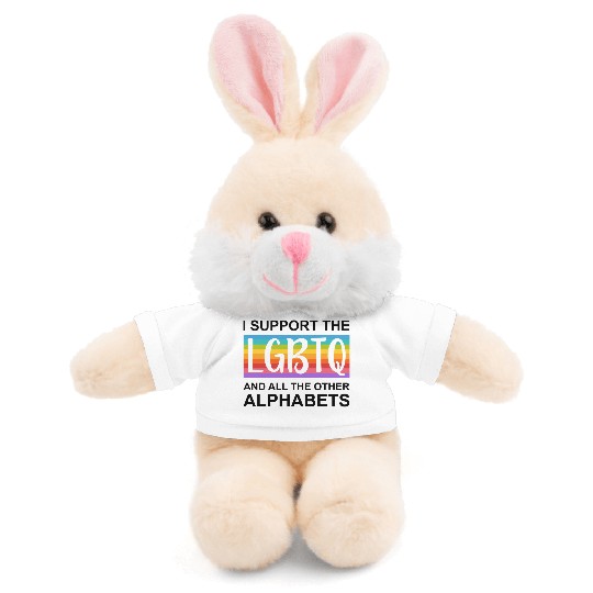 I Support LGBTQ Stuffed Animals With Tee Design | Pride Month