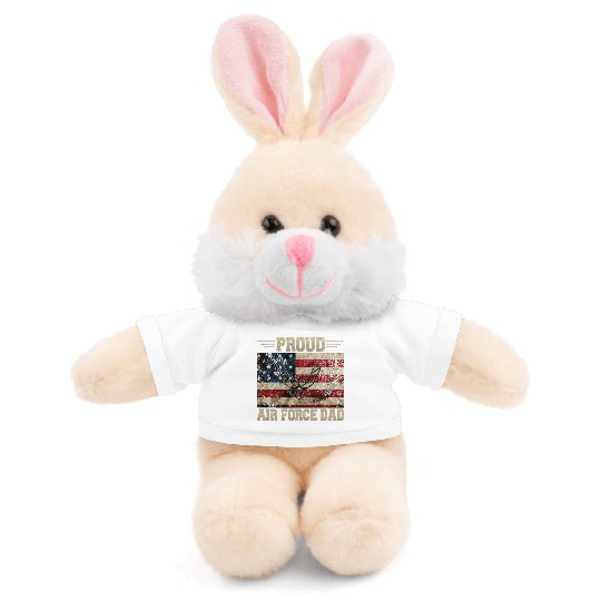 Proud Air Force Dad Veteran Us Flag Stuffed Animals With Tee