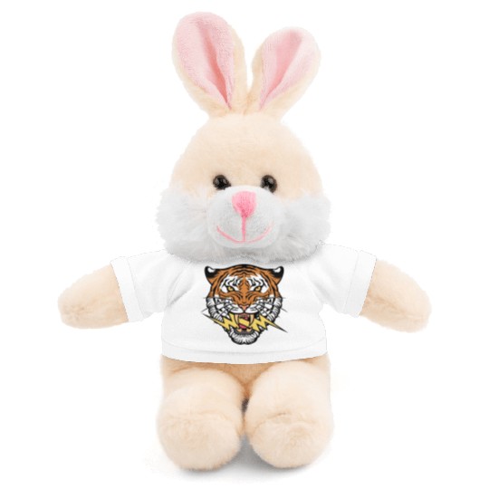 Tiger face and lightning bolt Stuffed Animals With Tee