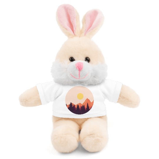 sunset horizon mountains Stuffed Animals With Tee