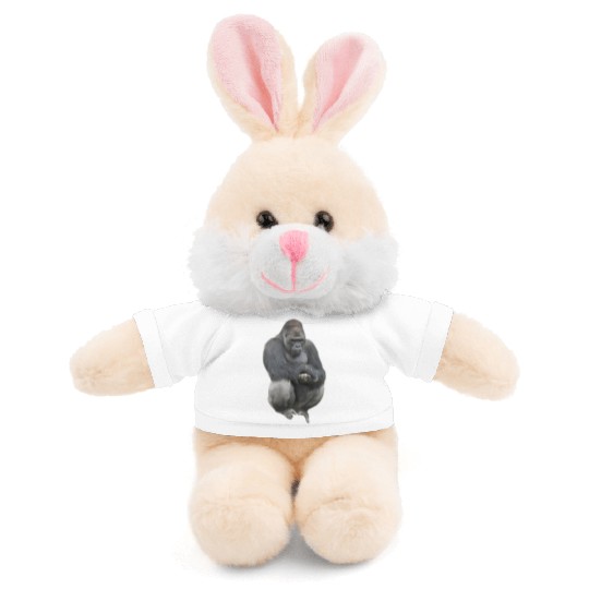 Majestic Gorilla Silhouette Design Stuffed Animals With Tee