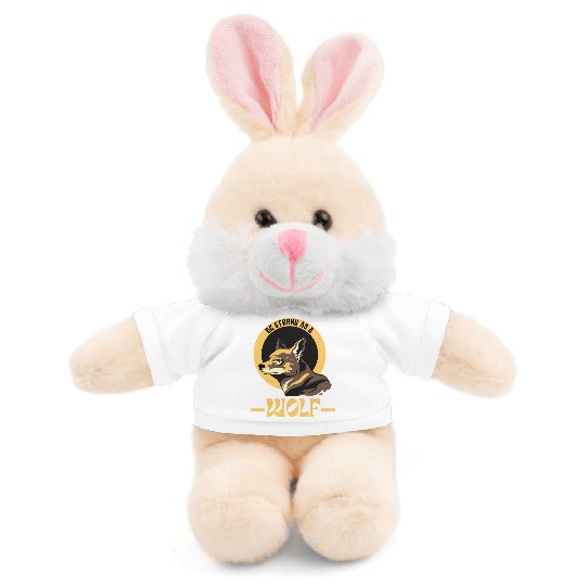 Be Strong As A Wolf Stuffed Animals With Tee