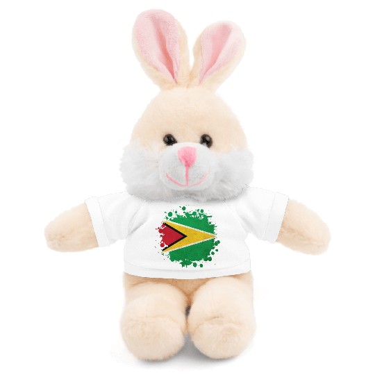 Guyana flag blob Stuffed Animals With Tee