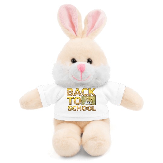 Back to school leopard print Stuffed Animals With Tee