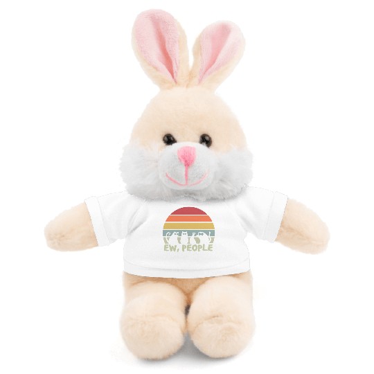 Ew People Retro Cat Funny Stuffed Animals With Tee