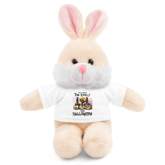 too early for halloween, scary pumpkins head Stuffed Animals With Tee