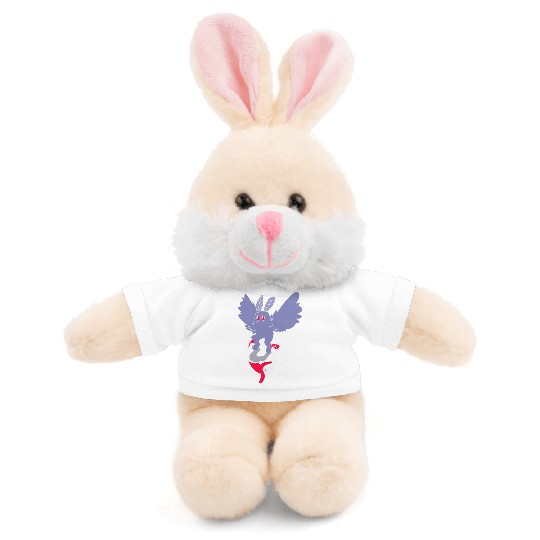 Mothman Abducting Human Goth Cryptid Funny Mothman Stuffed Animals With Tee