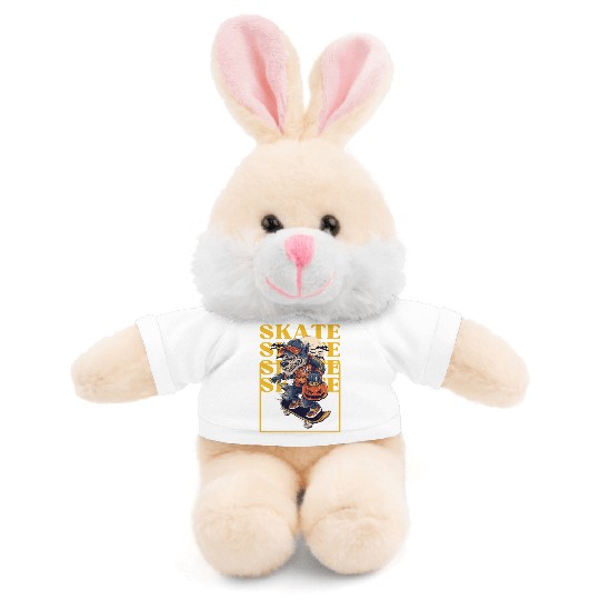 Wolf Skateboard Lazy Halloween Costume Stuffed Animals With Tee