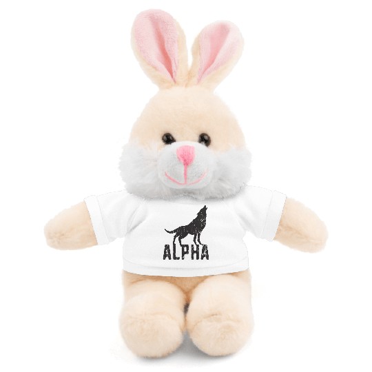 Alpha - wolf lover Stuffed Animals With Tee