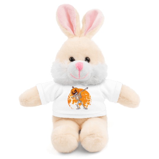 Dabbing Skeleton Jack O Lantern Pumpkin Halloween Stuffed Animals With Tee