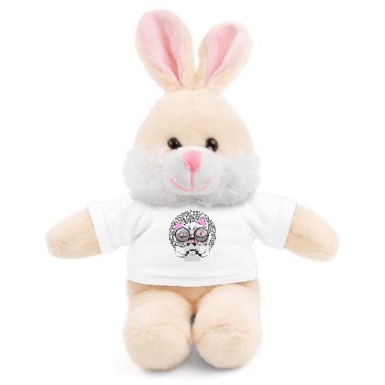 Half Coffee Half Accountant Funny Bookkeeper Stuffed Animals With Tee