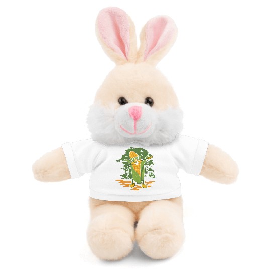 Dabbing Corn Lover Agriculture Corn Farmer Stuffed Animals With Tee