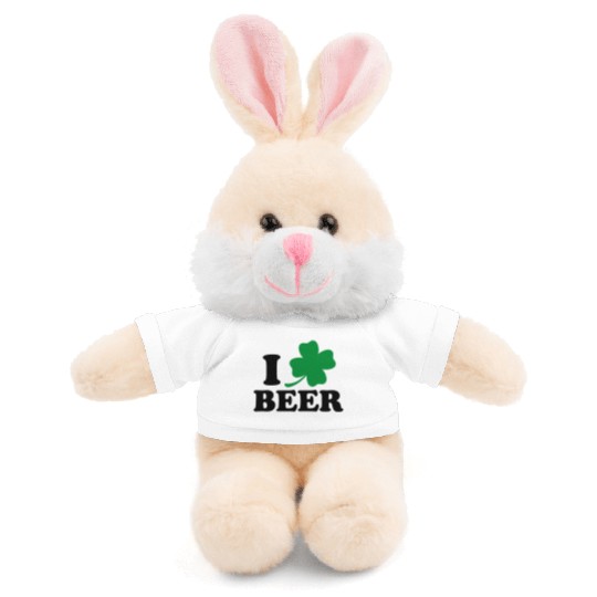 I Love Beer St Patricks Day Stuffed Animals With Tee