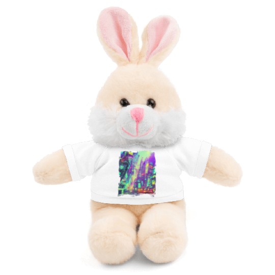 Cool Japanese World Japan Neon City Stuffed Animals With Tee
