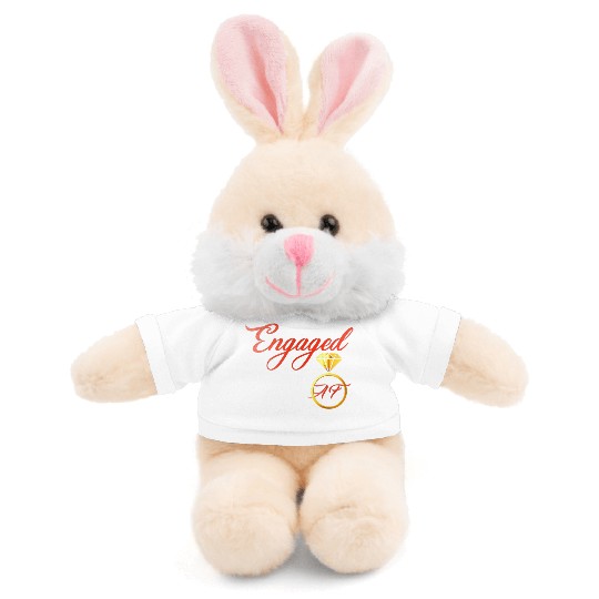 engaged af engagement valentines day Stuffed Animals With Tee