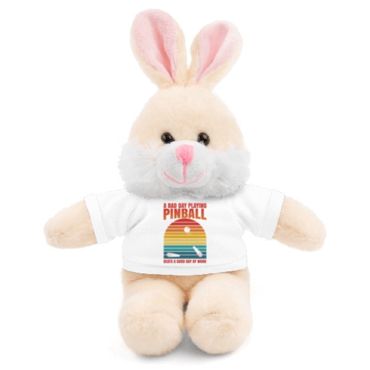 Retro Pinball Beats Work Arcade Machine Stuffed Animals With Tee