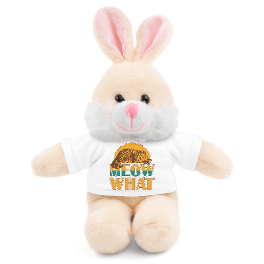 Meow What Cat Stuffed Animals With Tee