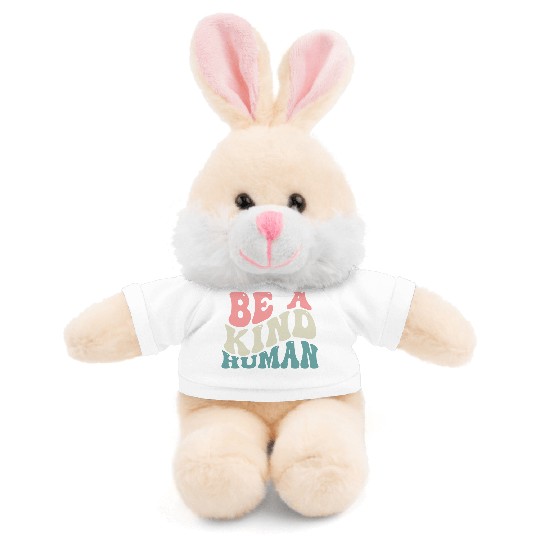 Be A Kind Human Motivational Saying Stuffed Animals With Tee