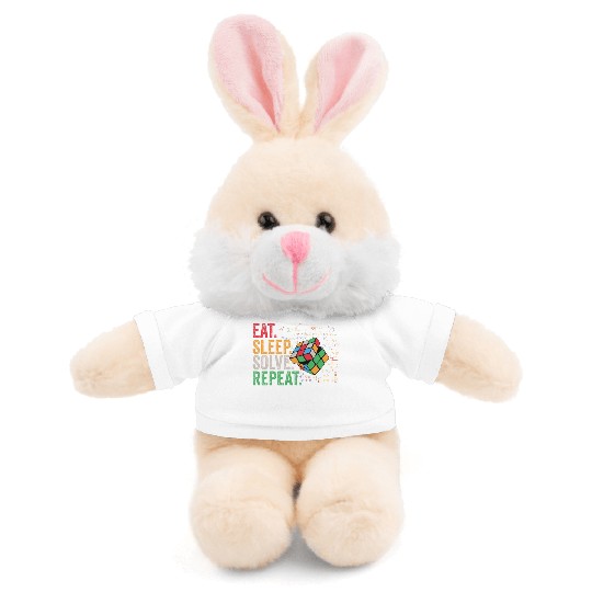 Eat Sleep Solve Repeat Math Speed Cubing Genie Stuffed Animals With Tee