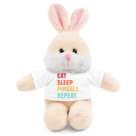 Eat Sleep Pinball Repeat - for Pinball lover Stuffed Animals With Tee
