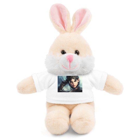 Warrior princess wearing gothic plate fantasy art Stuffed Animals With Tee