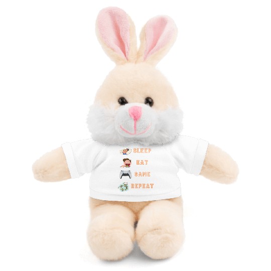 sleep eat game repeat PlayStation Stuffed Animals With Tee
