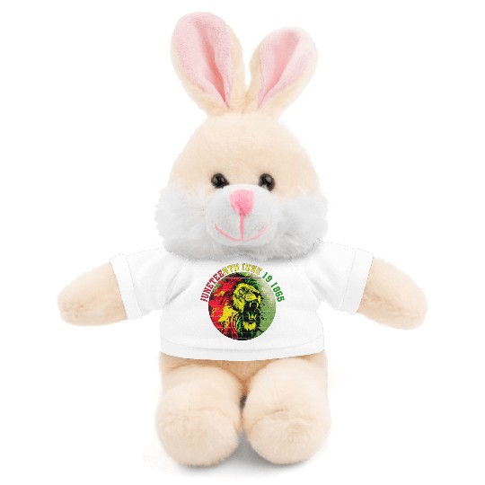 Juneteenth lion Black Pride African American Stuffed Animals With Tee