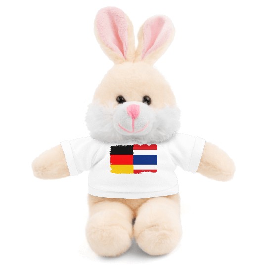 Thailand Flag Germany Flag Half Thai Half German Stuffed Animals With Tee