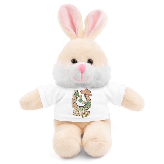 Lucky Shamrock Horseshoe Stuffed Animals With Tee