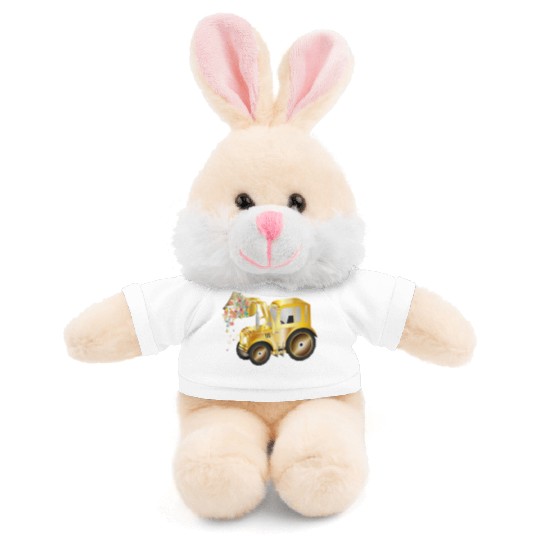 Tractor front loader with blossom flowers Stuffed Animals With Tee