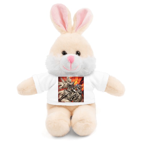 Devil Hellfire Riding Motorcycle Stuffed Animals With Tee