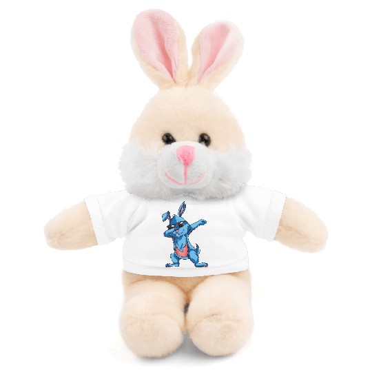 Hip Hop Dabbing Bunny Easter Day Stuffed Animals With Tee