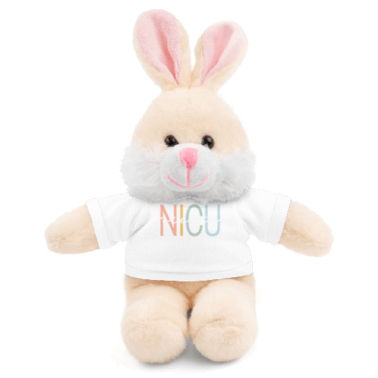 Nicu Nurse Icu Neonatal Boho Rainbow Team Tiny Hum Stuffed Animals With Tee