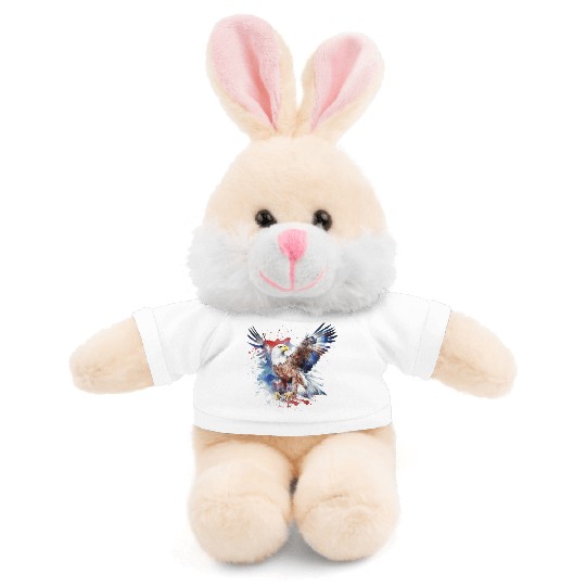 Eagle 4Th July Independent Day Stuffed Animals With Tee